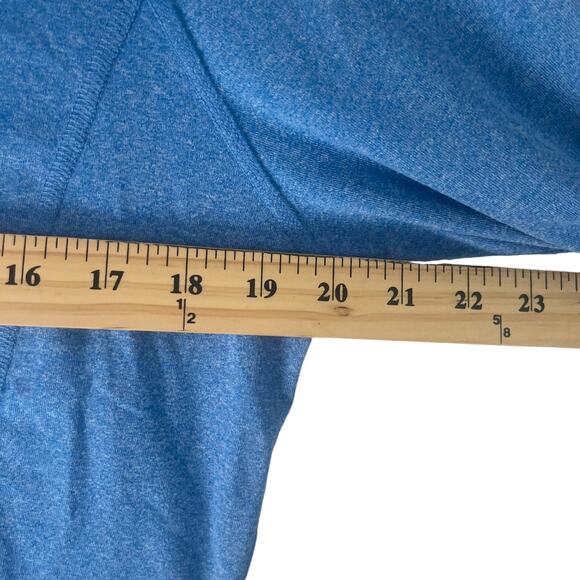 REI Coop Women's Size Large Blue Half Zip Long Sleeve Pull Over Top - Picture 7 of 8